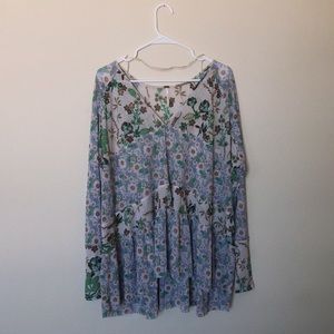 Free people flowy top/ tunic (size small)